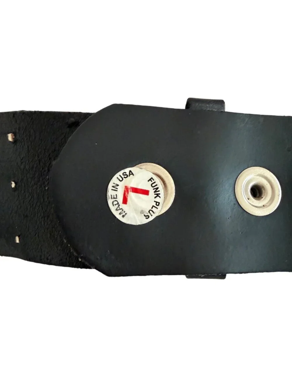 Funk Plus Unisex Pyramid Metal Studded Belt Size Large Black Leather Bold Punk